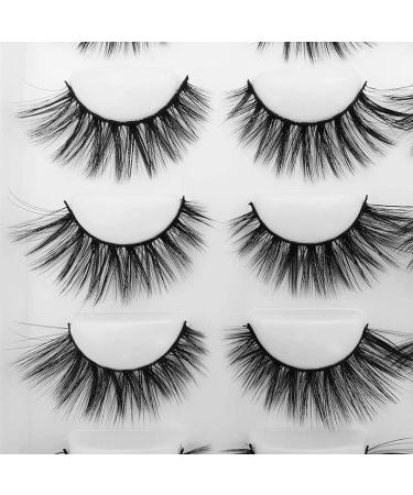 10 Pairs Long Mink False Eyelashes | Wispy Natural Lashes | Y007 Makeup Essentials - Buy Online on GoSupps.com