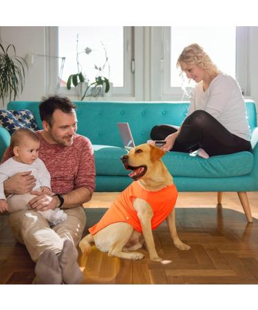 Shop X-Large Orange Dog Shirt - Summer Basic Vest for Large Medium & Small Dogs | Breathable T-Shirt & Tank Top Clothing - Buy Online on GoSupps.com