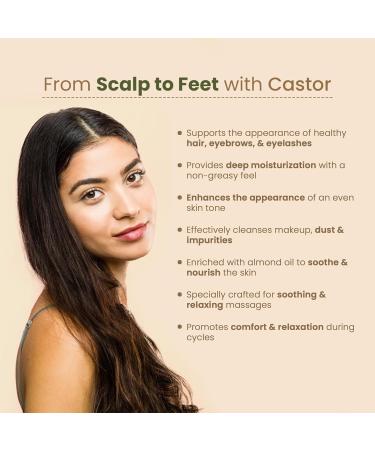 Nat Habit Cold Pressed 100% Pure Castor (Arandi) Oil for Women & Men Skin & Hair With Vitamin E Omega-6 & 9 Mineral Free - (200 ml) - Buy Online on GoSupps.com