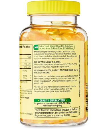 Omega 3 1000mg- Fish Oil 60 softgels (Pack of 1) Boxed by Fusion Shop Store - Buy Online on GoSupps.com