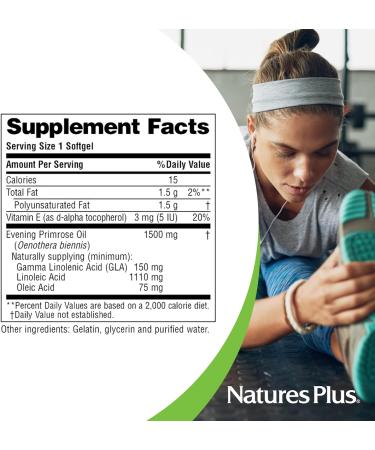 NaturesPlus Ultra EPO 1500mg Evening Primrose Oil Softgels - Gluten Free - 60 Servings - Buy Online on GoSupps.com