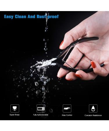 Feryes Professional Stainless Steel Nail Shaver - Sharp Nail Cutter & Remover for Perfect Manicure & Pedicure - Matte Black - Buy Online on GoSupps.com