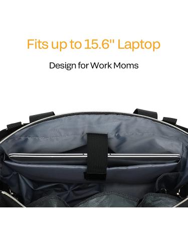 Breast Pump Bag Diaper Bag Tote with 15.6 Inch Laptop Sleeve for Women Working Moms Fit Most Breast Pumps Spectra S1  S2  Medela  Evenflo - Buy Online on GoSupps.com