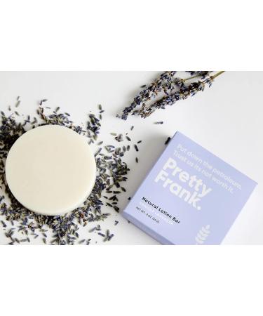 PRETTY FRANK Natural Lotion Bar - Shea Butter, Cocoa Butter, Organic Beeswax - Vanilla Lavender | Paraben & Sulfate Free, Petroleum Free, Eco-Friendly - Buy Online on GoSupps.com
