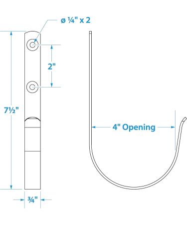 Seachoice Polished 304 Stainless Steel Ring Buoy Bracket - 4 Opening - Buy Online on GoSupps.com