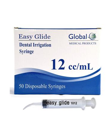 (Qty 25) Easy Glide Curved Tip Syringes 10/12cc (No Needle)