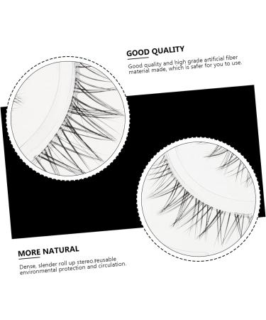 Beavorty 5 Pairs Fake Eyelashes Women Eyelashes Pesta as Postizas Naturales Volume Eyelashes Natural Lashes Natural False Eyelashes Dense Eyelashes Tool 3d Artificial Fiber Transparent Stem - Buy Online on GoSupps.com