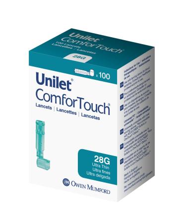 UNILET ComforTouch Ultra Thin (28G) Lancets 100ct 28g 100 Count