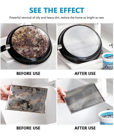 2 Pcs Stainless Steel Cleaning Paste Cookware Cleaning Paste Polish Pastes for Grills Bakeware Dishwashers | Universal Cleaning Cream Cookware Cleaners for Home Restaurant Dobooo - Buy Online on GoSupps.com