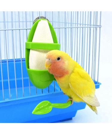 Bird Food Column Fit Container - Hanging Bird Feed Toy & Cage Accessory for Fruits Vegetables & More - Home Bird Supplies (Green) - Buy Online on GoSupps.com