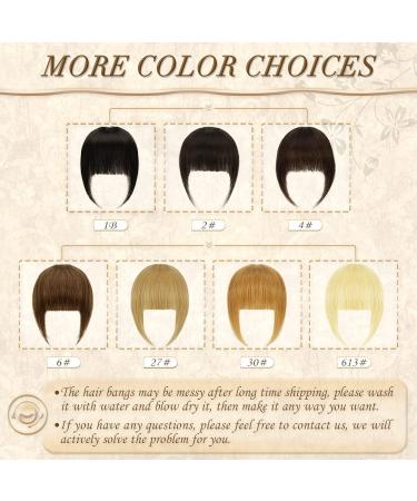 Sofeiyan 100% Remy Real Hair Bangs Clip-In - Natural Dark Brown Fringe Extensions for Women - Buy Online on GoSupps.com