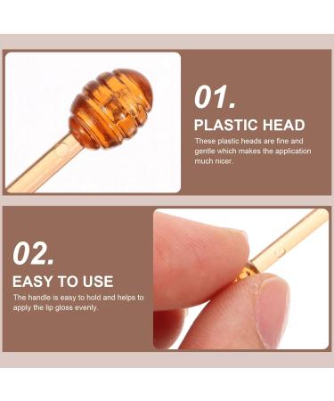 Beaupretty Lip Mask Applicators 30pcs Cute Mini Honey Dipper Shaped Facial Eye Cream Spatula Spatula Lip Balm Stick Cosmetic Wands Reusable Lip Scrub Applicator Beauty Tool - Buy Online on GoSupps.com