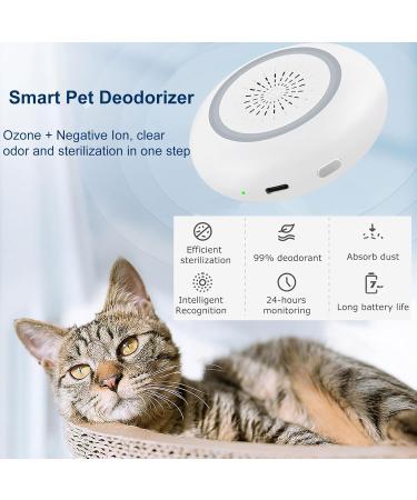 Buy Mknzome Cat Litter Deodorizer | Smart Odor Eliminator 99% | Mini Air Purifier for Cat Toilets & Small Spaces - Buy Online on GoSupps.com