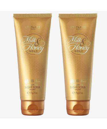 Oriflame MILK & HONEY GOLD Smoothing Sugar Scrub Small Pack 75 ml set of 2