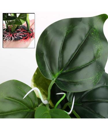 Artificial Aquarium Plants Decoration - 2 Pieces (23cm & 18cm) - Realistic Plastic Aquatic Plants for Home & Office Aquariums - Buy Online on GoSupps.com