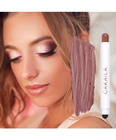 Eye Shadow Sticks | Sweatproof Double-end Cream Eyeshadow for Mature Skin - Stick Crayon Automatic Rotating Design for Base Contouring Smoky Eyes - Buy Online on GoSupps.com