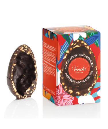 Venchi - uf Mignon au Chocolat Noir Noiset 70% 70 Gr avec de Gros clats de "Noisettes du Pi mont" Sans Gluten Collection de P ques Venchi Id e Cadeau