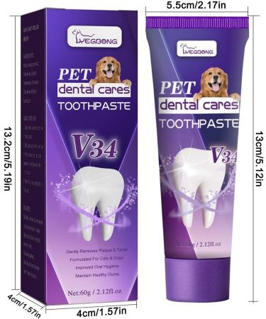 Cat Toothpaste Freshens Breath Cleaning Dog Pet Toothpaste - Safe and Effective Cat Oral Care Toothpaste for Dogs and Pets Frifer - Buy Online on GoSupps.com