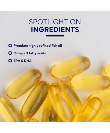 Research Verified Omega 3-1800mg Omega 3 Fish Oil - High 900mg EPA + 600mg DHA - No Aftertaste - 60 Softgel Capsules - 3 Bottles - Buy Online on GoSupps.com