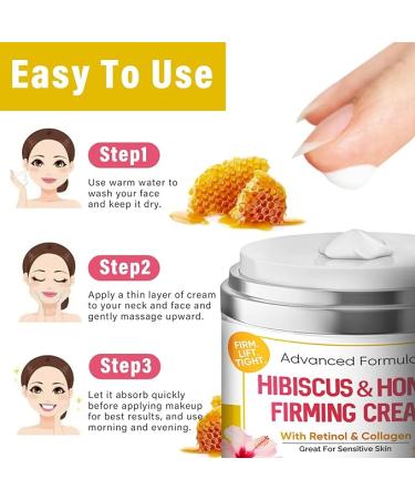 iTecFreely Hibiscus and Honey Firming Cream  Moisturizing and Hydrating Skin Tightening Cream  Fast Effectively Reduces Fine Lines Neck Firming Cream - Buy Online on GoSupps.com