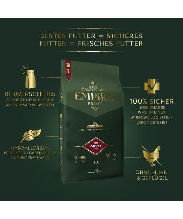 Empire Prime Single Protein Food for Large Breed Puppies and Young Dogs 12 kg Grain Free Chicken Free Gluten Free Natural - Buy Online on GoSupps.com