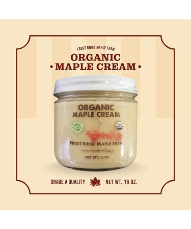 Frost Ridge Organic Maple Cream - 16 OZ | Pure Maple Goodness - Buy Online on GoSupps.com