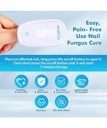 VENDELLA Touchscreen Nail Fungus Laser Treatment Device Rechargeable Nail Fungus Remover for Onychomycosis Discolored Brittle Cracked Nails and Thickened Toenails and Fingernails - Buy Online on GoSupps.com