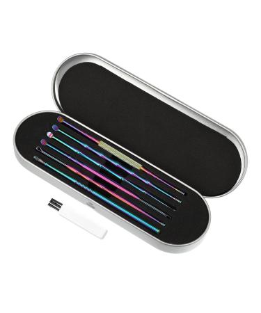 VOCOSTE 6Pcs Stainless Steel Ear Cleansing Tool Set with Storage Case - Anti-slip Design, Multicolor - Ear Care Set - Buy Online on GoSupps.com