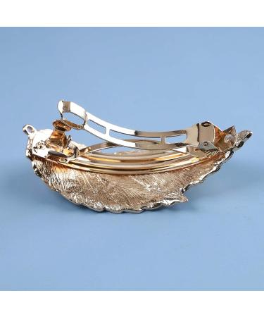 Andelaisi Vintage Leaf Hair Clip Barrettes - Gold Feather Metal Barrette for Women and Girls - Buy Online on GoSupps.com