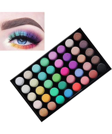 40 Colors Eyeshadow Eye Makeup Palette Watercolor Pigment Durable Dry Wet Apply Multipurpose Matte and Glitter Safe To Use for Daily Grooming (E40#2) 1 count (Pack of 1) - Buy Online on GoSupps.com