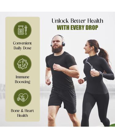 Kasandrinos Vitamin d3+k2 Bone Health Immune Support Supplement Vitamin D3 55mcg of 275% (2200 IU) per Serving Vitamin K2 28 mcg of 23% Hair Skin and Nails Vitamins -1 FL Oz (30 ml) Pack of 2 1 Fl Oz (Pack of 2) - Buy Online on GoSupps.com