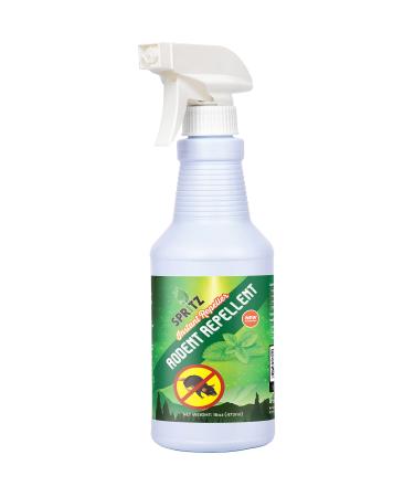 Spritz 16oz - Rodent Repellent - Peppermint Oil to Repel mice and Rats, Raccoons, Ants, and More - Made in The USA - Non-Toxic Solution Rodent repellent 1 Count (Pack of 1)