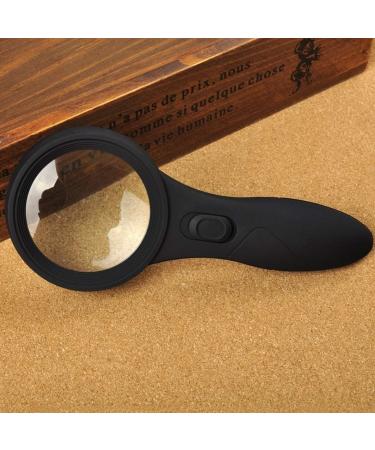 Handheld Magnifier LED Lights Counterfeit Light HD Old Student Reading Books 5X Made in China - Buy Online on GoSupps.com