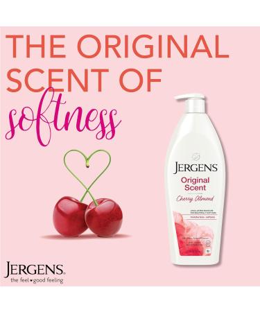 Jergens Original Scent Dry Skin Body Lotion Hand and Body Moisturizer Cherry Almond Essence Dermatologist Tested 21 Oz Pack of 3 - Buy Online on GoSupps.com