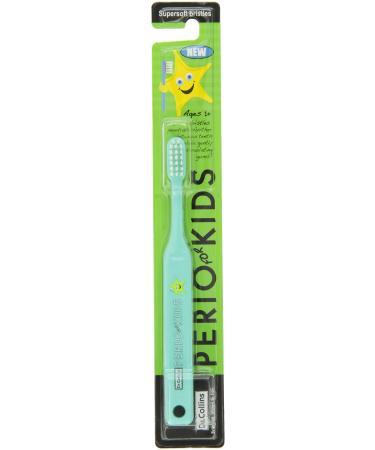 Dr. Collins Perio Toothbrush for Kids Green 6 Count 6 Count Green