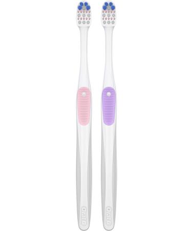 Oral-B Gum Care Compact Toothbrush Extra Soft 2 Count 1 Count (pack of 2) - Buy Online on GoSupps.com