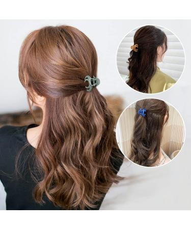 Unaone 12 Pack Small Octopus Hair Clips - 1.5 Inches Mini Matte Hair Claw Clips for Women & Girls - No-Slip Styling Accessories in Multi-colored - Thin Hair Friendly - Buy Online on GoSupps.com