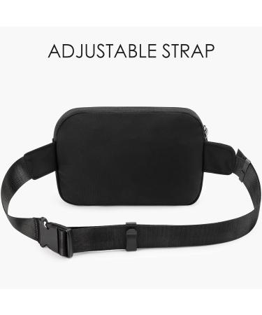 ZORFIN Fanny Packs for Women Men Black Crossbody Fanny Pack Belt Bag with Adjustable Strap Fashion Waist Pack for Outdoors/Workout/Traveling/Casual/Running/Hiking/Cycling (Black Gray Zipper) - Buy Online on GoSupps.com