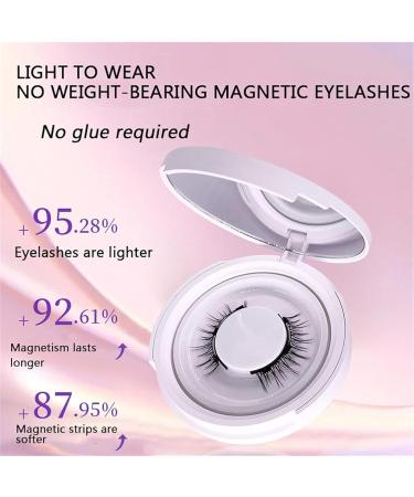 Icerostma Magnetic Eyelashes Icerostma Magnetic Eyelashes with Applicator Natural Magnetic Eyelashes Icerostma Lashes Magnetic Magnetic Eyelashes Without Eyeliner (#07/10/12) - Buy Online on GoSupps.com