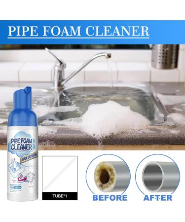 Yougo Foaming Drain Cleaner Pipe Foam Cleaner Yougo Drain Cleaner Powerful Sink & Drain Cleaner Drain Cleaner Foam Kitchen Washbasin Toilet Pipeline Quick Cleaning Agents (2pcs) - Buy Online on GoSupps.com
