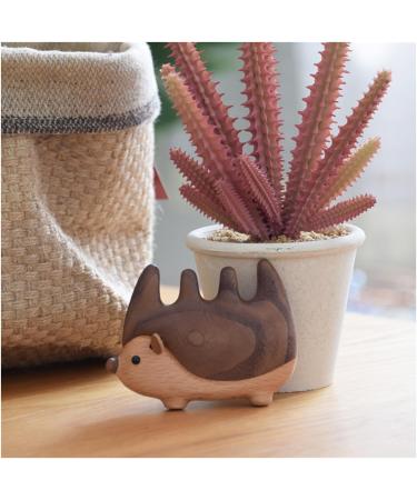 Creative Hedgehog-Shaped Comb - Premium Black Walnut Solid Wood Head Massage Hairbrush Unique Gift Idea Hedgehog comb - Buy Online on GoSupps.com