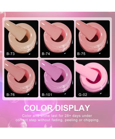 Beautilux Semi-Permanent Nail Polish Gel (Light pink series) - Buy Online on GoSupps.com