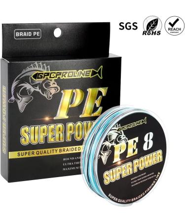 GPCPROLINE Braided Fishing Line PE 4 8 - Abrasion & Fade Resistant - Cast Longer - Thinner & Smooth - Camo Blue 80LB/547 Yds - Saltwater Fishing - Buy Online on GoSupps.com
