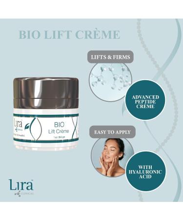 Lira Clinical Bio Lift Creme - Anti Aging & Anti Wrinkle Moisturizer for Men & Women | Lifting Firming Hydrating Face Cream - 1 Fl Oz - International Shipping Available - Buy Online on GoSupps.com