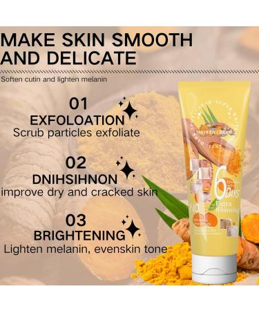 Body Scrub Exfoliator- Turmeric Face Scrub Exfoliator - Powerful Exfoliator Function - Fade Dark Spots - Anti Aging Firming Skin - Repair Daily Damage - Gentle Body Skin Care - Buy Online on GoSupps.com