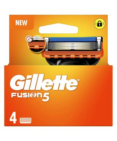 Buy Gillette Fusion Razor Blades - 4 Pack | Fast International Shipping - Buy Online on GoSupps.com