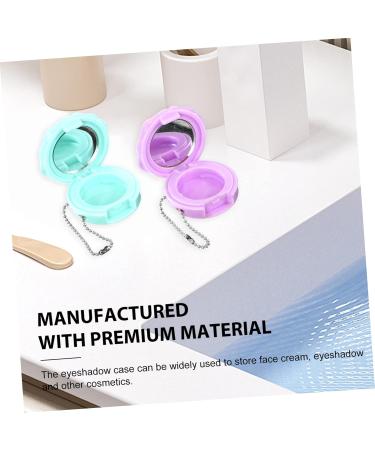 Beavorty Empty Eyeshadow Case 4pcs Round Eye Shadow Box Lipstick Plate Plastic Pack Empty Eyeshadow Case - Buy Online on GoSupps.com