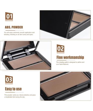 Hohopeti Poudre Ombrer Bicolore Compacte Illuminatrice Sculptante Visage Neutre Pour Maquillage Professionnel Mariage Usage Quotidien - Buy Online on GoSupps.com