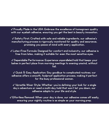 Buy Black Under Lash Adhesive | Effortless Application for Single & Multi-Day Use | Made in USA Lash Glue - Buy Online on GoSupps.com