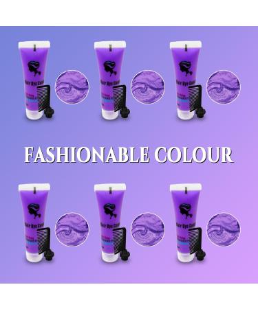 Purple Temporary Hair Color Dye for Dark&Light Hair Dye Washable Hair Dye Hair DIY Temporary Hair Dye Comb 90 ml for Kids - Buy Online on GoSupps.com